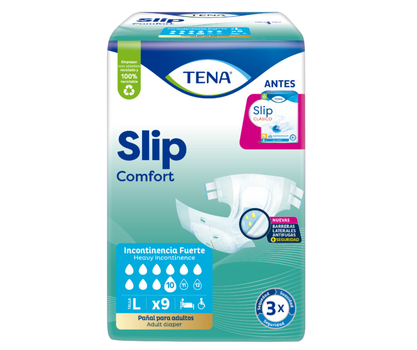 TENA Slip Clásico Large Caja de 72 pañales